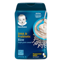 自营                嘉宝Gerber婴幼儿辅食 DHA大米米粉辅食添加益生菌 一段辅食初期 227g 美国进口