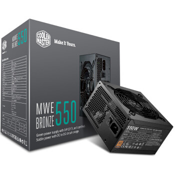 #本站首晒#Cooler Master 酷冷至尊 额定550W MWE550宽幅全桥游戏电源 开箱简晒