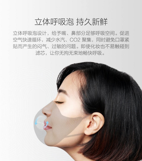 “抗霾呼吸新鲜空气”：MI 小米生态链企业 AirPOP 发布  Light 360° 贴合防雾霾口罩