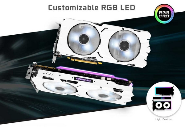纯白配色、RGB幻彩背板：GALAXY 影驰 发布 GTX 1070Ti EX-SNPR WHITE 非公版显卡
