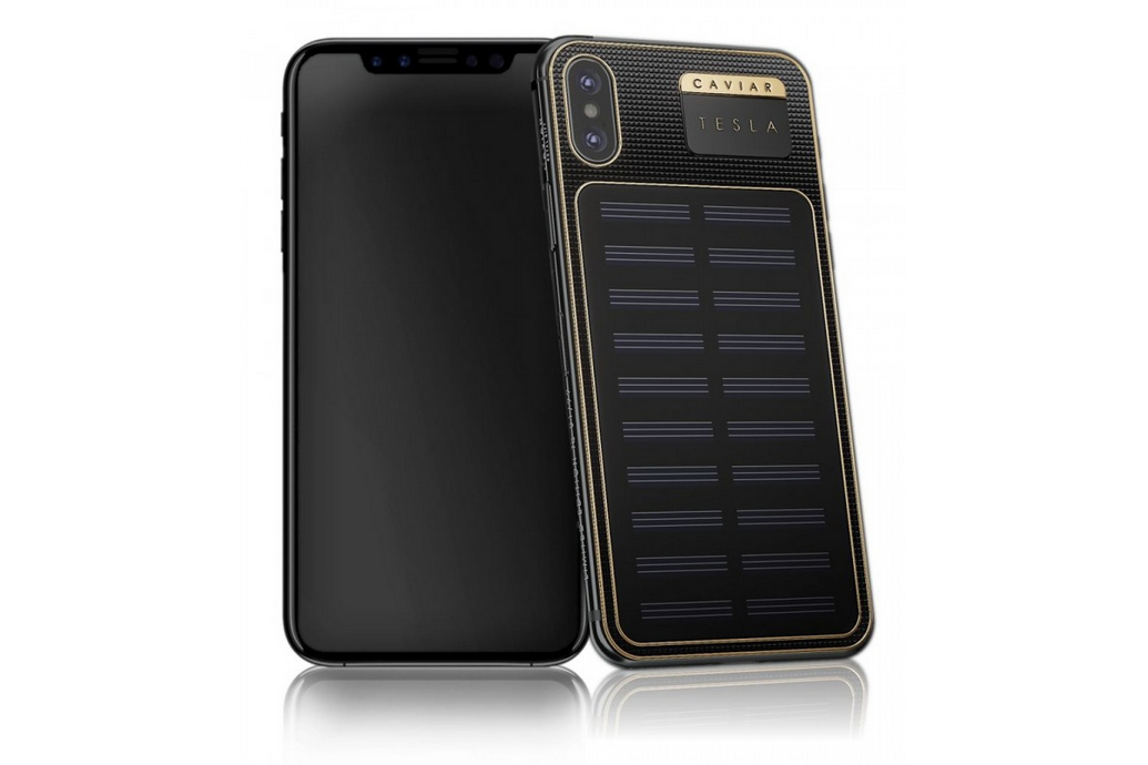24K鎏金浮雕、太阳能充电：Caviar 发布 iPhone X Tesla 奢华定制版