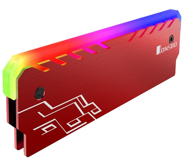 256色流光RGB灯效：JONSBO 乔思伯 推出 NC-1 内存散热片