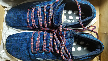 轻微鞋控双十一买鞋之路 篇一：#原创新人#晒单大赛#Adidas 阿迪达斯 pure boost 传奇墨水蓝 跑步鞋 开箱