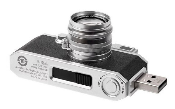 经典复古旁轴相机造型：Canon 佳能 发布 Canon IV SB 纪念U盘 79.9美元（约530元）