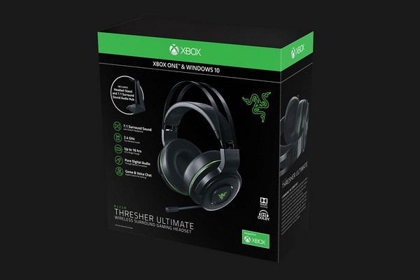 为Xbox/PS4电竞玩家而生：RAZER 雷蛇 发布 Thresher Ultimate“战戟鲨”终极版 无线7.1电竞耳麦