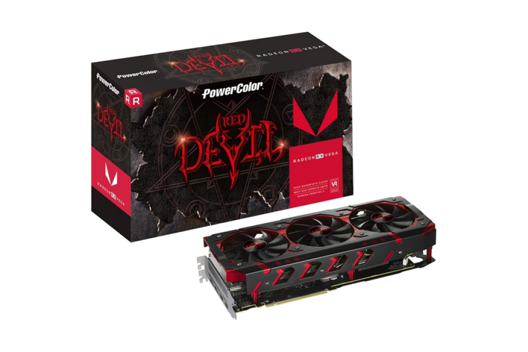双8针供电:DATALAND 迪兰恒进 发布 RX Vega 64 Devil“红魔”非公版显卡