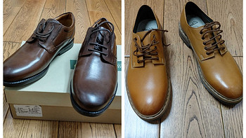 Clarks 其乐 HoptonWalk derby & DargoWalk 男鞋 开箱上脚