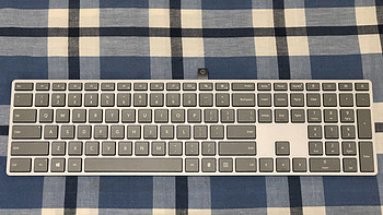 #本站首晒#Microsoft Modern Keyboard 无线蓝牙指纹识别键盘