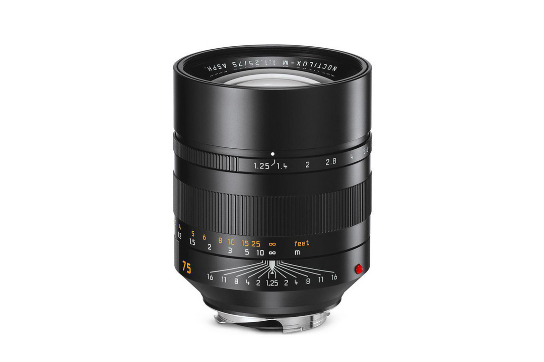 新夜神、新镜皇：Leica 徕卡 发布 Noctilux-M 75mm f/1.25 ASPH 旁轴定焦镜头