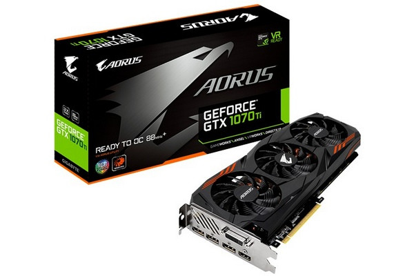 强化散热，小幅超频：GIGABYTE 技嘉 发布 AORUS GTX 1070 Ti“猎鹰”非公版显卡