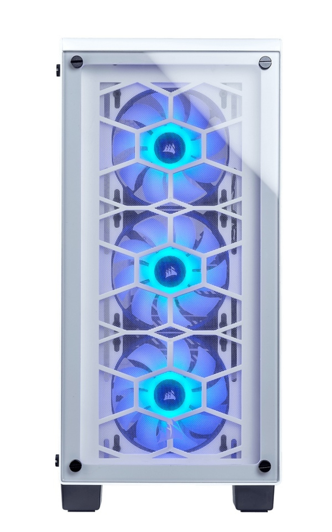全侧透钢化玻璃:CORSAIR 美商海盗船 发布 Crystal 460X RGB 白色版 机箱