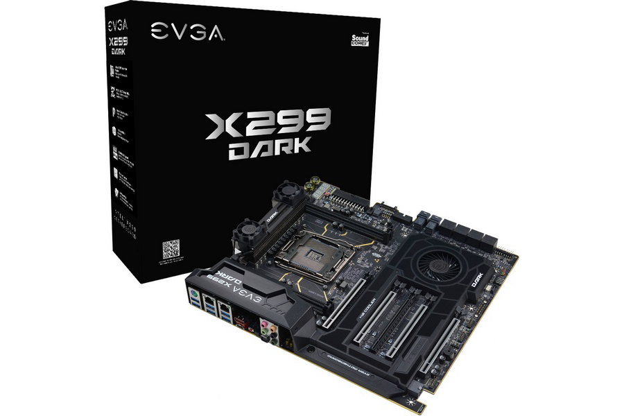 拿下12项世界纪录:EVGA 推出 X299 DARK“暗夜”旗舰主板