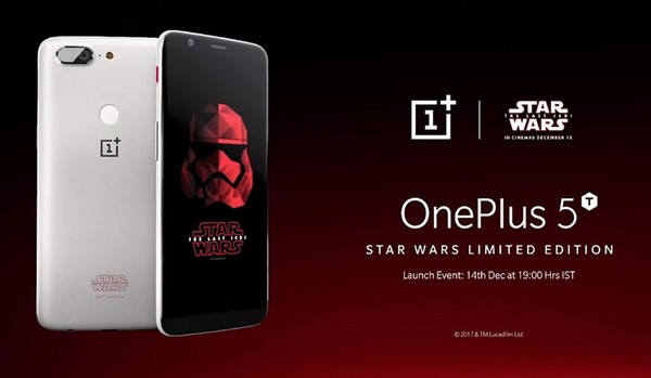 国内市场无缘：OnePlus 一加 发布 一加5T星战版