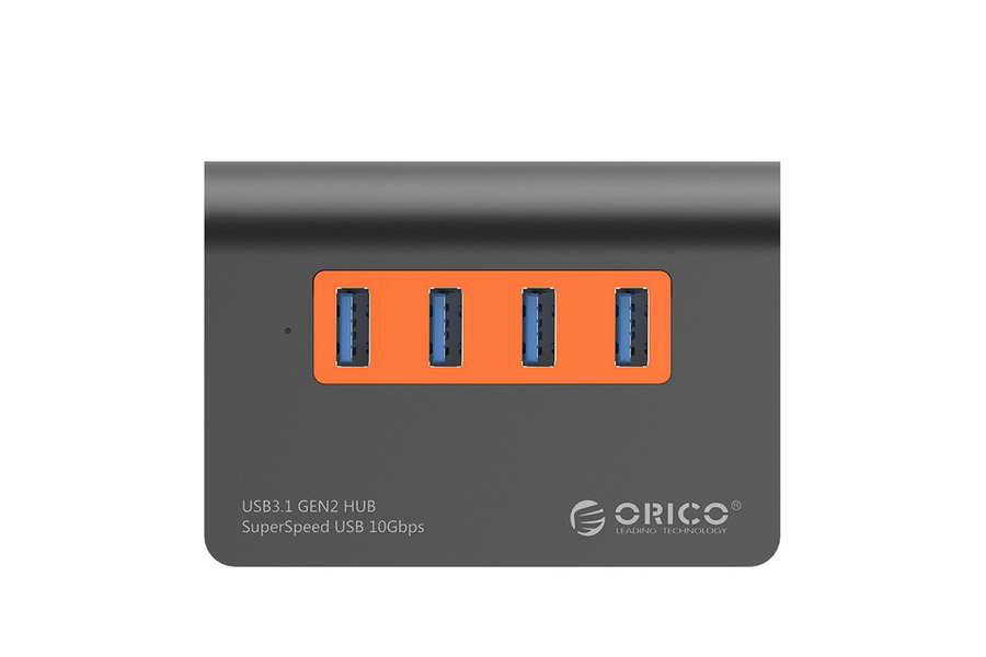 一拖四、真10Gbps：ORICO 奥睿科 发布 M3H4-G2 USB3.1 Gen2 飞速集线器