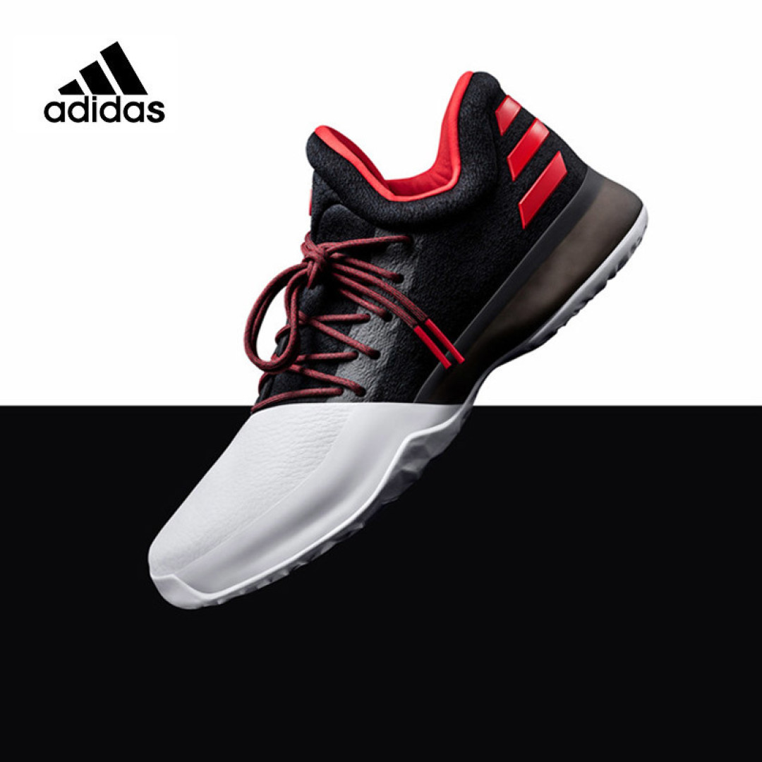 实战出街两相宜:Adidas 阿迪达斯 Harden Vol.1 哈登一代战靴 黑白双色 开箱