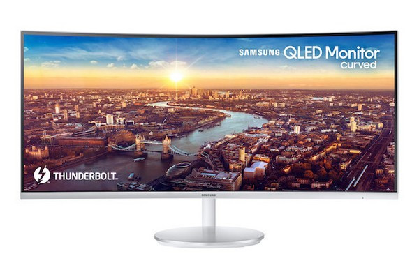 支持Thunderbolt 3/USB Type-C一线解决方案：SAMSUNG 三星 发布 CJ791 QLED 曲面"带鱼屏"显示器