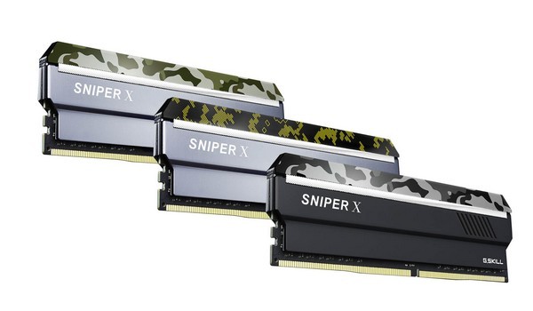迷彩涂装：G.SKILL 芝奇 发布 新一代 Sniper X系列 DDR4内存