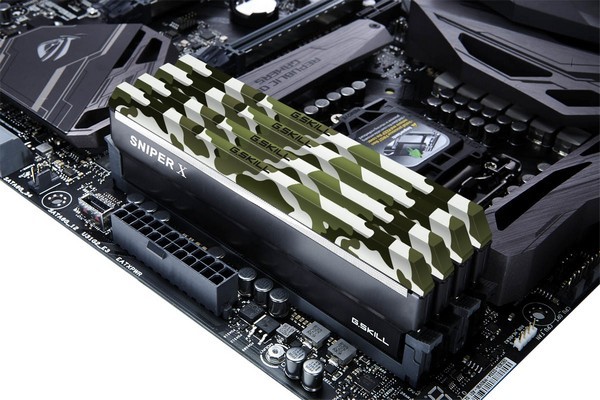 迷彩涂装:G.SKILL 芝奇 发布 新一代 Sniper X系列 DDR4内存