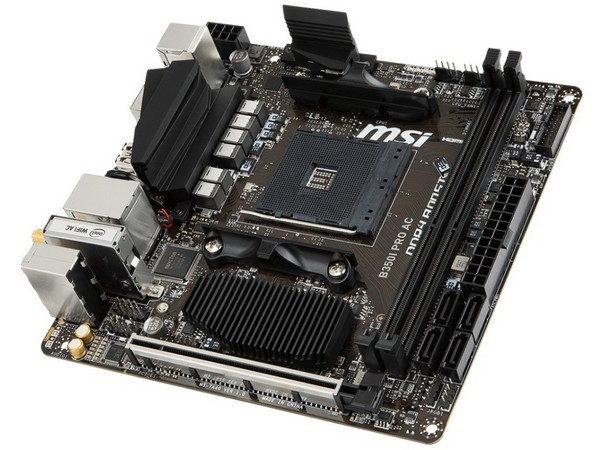 ITX紧凑级方案、支持Ryzen“锐龙”：msi 微星 发布 B350I PRO AC 主板