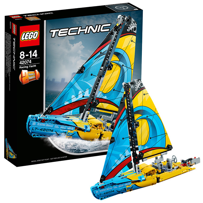 简单而精美—LEGO 乐高 42074 竞赛帆船 开箱