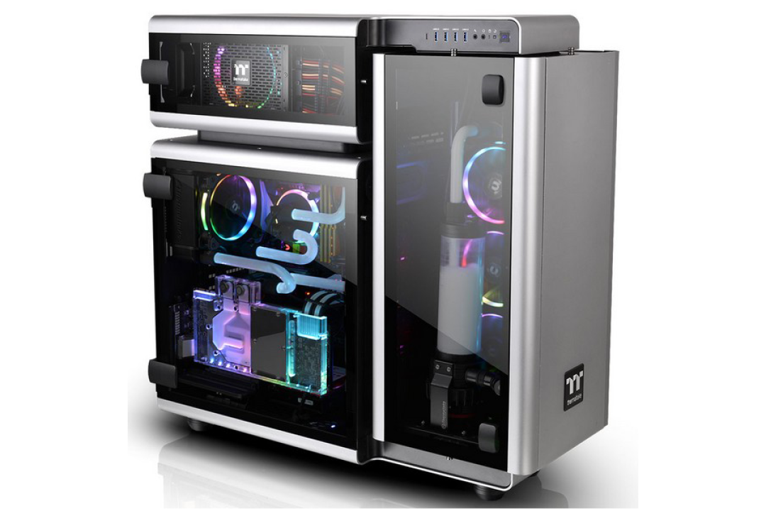 #CES2018新品速递#分舱结构,全侧透、优化水冷:Thermaltake 曜越 发布 Level 20 高端水冷机箱