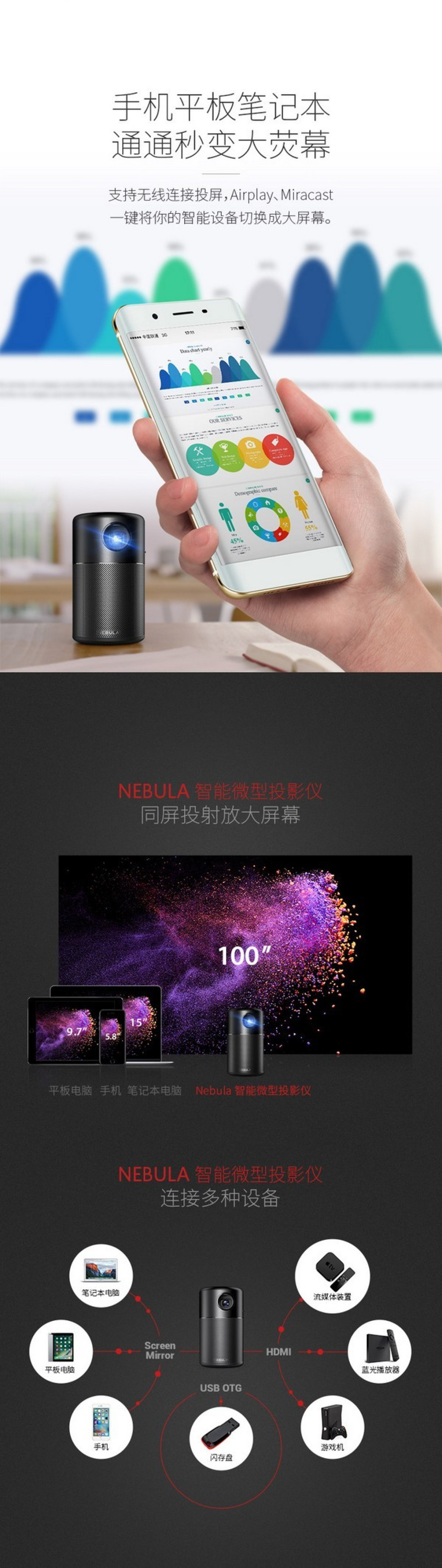 超便携、可投影:ANKER 推出 Nebula Capsule“星云胶囊”智能音箱
