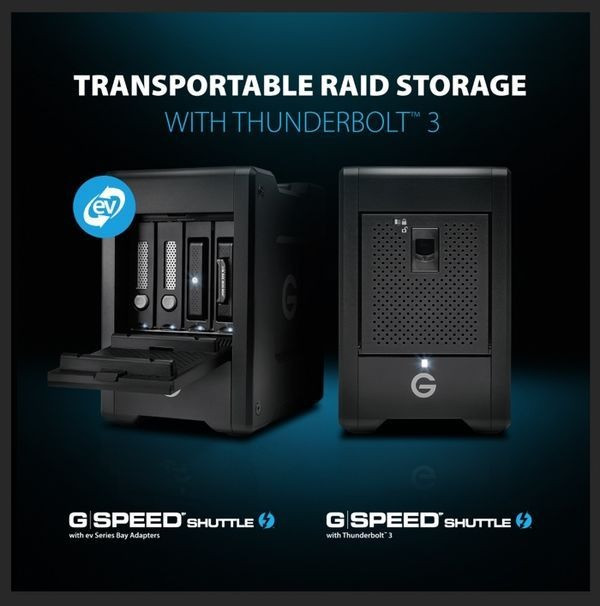 最高48TB、支持双Thunderbolt 3：WD 西部数据 推出 G-Technology G-SPEED Shuttle 便携储存器