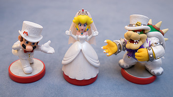 让手办活跃到游戏中：Nintendo  任天堂 amiibo 马里奥奥德赛 婚礼三件套装