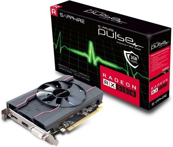 超薄散热、比肩RX 560：Sapphire 蓝宝石 发布 Radeon RX 550 非公版显卡