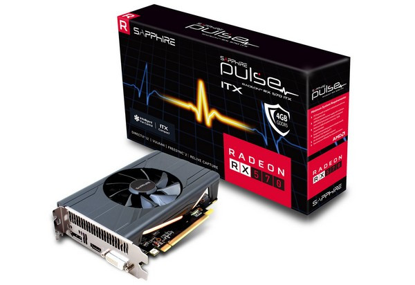 仅17cm长：Sapphire 蓝宝石 发布 PULSE RADEON RX 570 ITX 4G GDDR5 非公版显卡