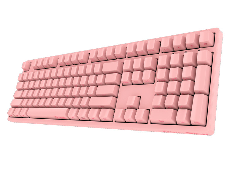 激起你的少女心：Akko X Ducky 发布 3108侧刻全粉色版 机械键盘