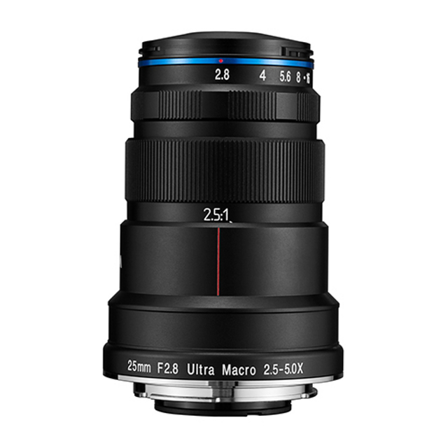 最高拥有5倍放大倍率：Laowa 老蛙 发布 25mm f/2.8 ULTRA MACRO 2.5-5.0X 微距镜头 2498元