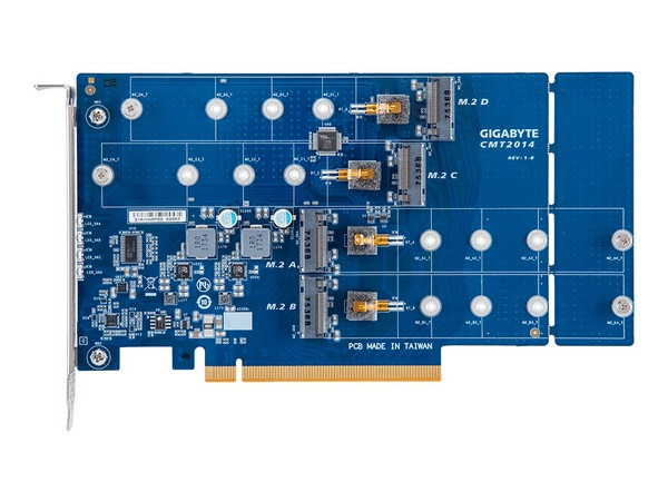 支持四路M.2 SSD：GIGABYTE 技嘉 发布 CMT2014 扩展卡