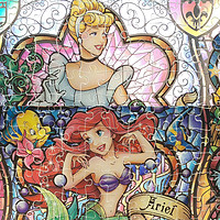 为了公主，拼了！ 教堂玻璃风Tenyo 迪士尼公主系列 透明拼图 500片 晒物