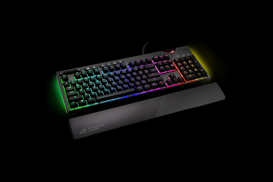 定制专属、RGB幻彩同步、ASUS 华硕 发布 ROG Strix Flare 机械键盘