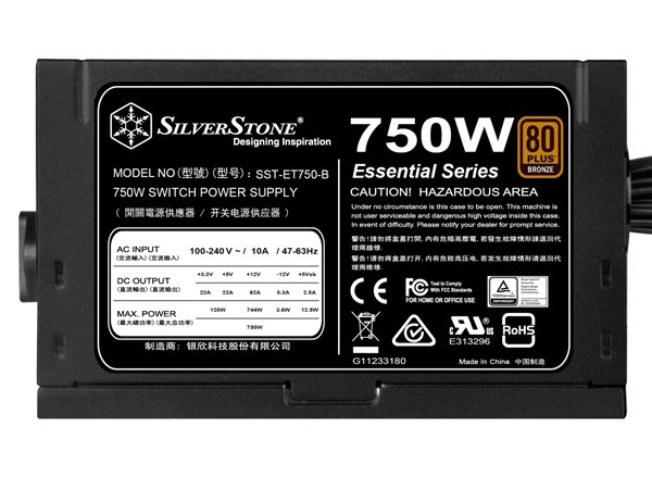 紧凑身材、80铜牌、可7x24不间断运行：SILVER STONE 银欣 发布 Essential-B系列 450W/550W/650W/750W 电源