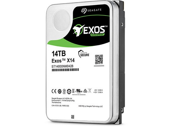 成本能耗优秀、14TB容量：SEAGATE 希捷 发布 Exos X14 企业级机械硬盘