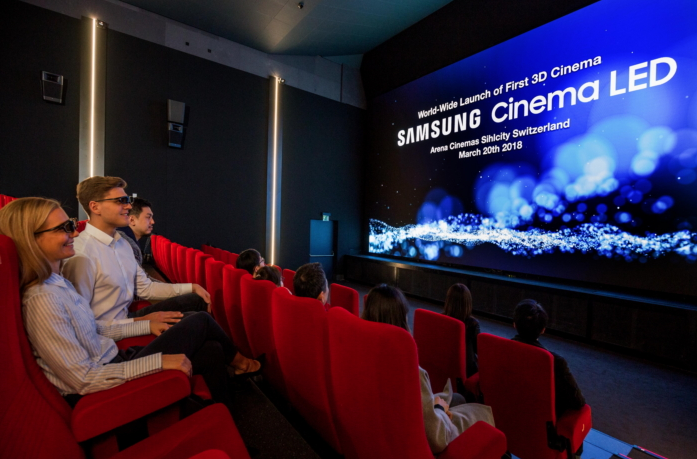 SAMSUNG 三星 全球首款3D Cinema LED屏幕 落户瑞士影院