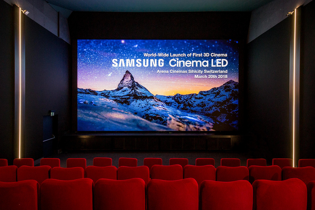 SAMSUNG 三星 全球首款3D Cinema LED屏幕 落户瑞士影院