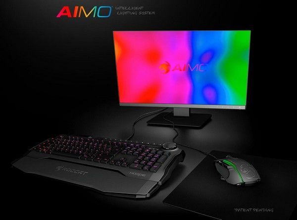 薄膜急速响应、RGB幻彩、360°可调宏旋钮：ROCCAT 冰豹 推出 HORDE AIMO RGB薄膜游戏键盘