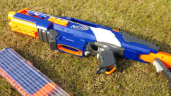 霸气、带感—Hasbro 孩之宝 NERF CS-18 热火精英系列 软弹枪 开箱试玩