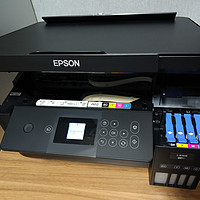 EPSON 爱普生 墨仓式打印机，加墨开打