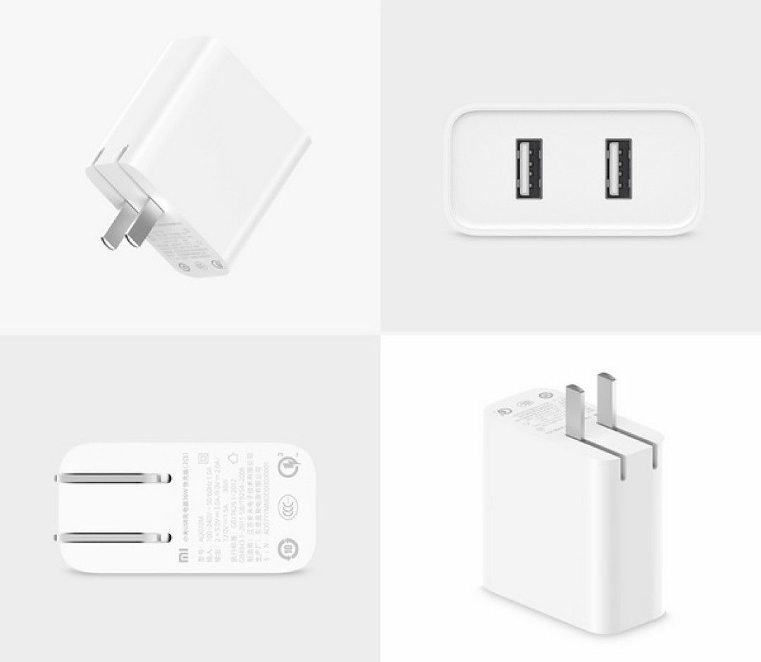支持双路QC 3.0快充:MI 小米 推出 小米USB充电器36W快充版