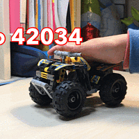 #全民分享季#Lego 科技系列 42034 四轮回力越野摩托