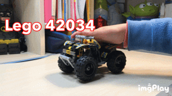 乐高这个大坑 篇四十九：#全民分享季#Lego 科技系列 42034 四轮回力越野摩托