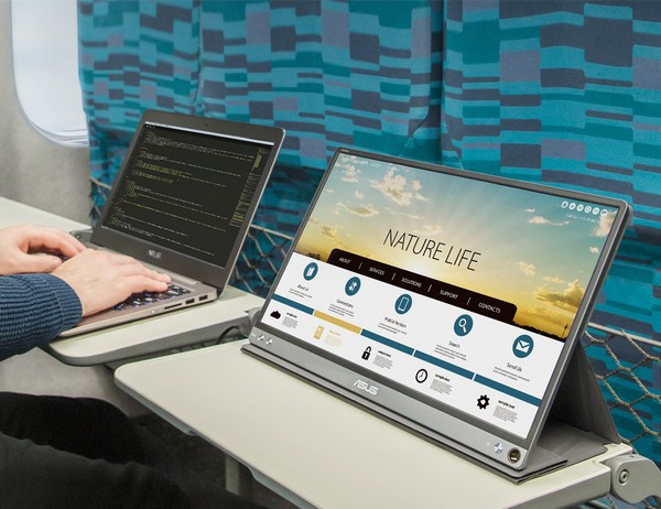 内置电池、TYPE-C连接：ASUS 华硕 发布 ZenScreen Go MB16AP 便携显示器 