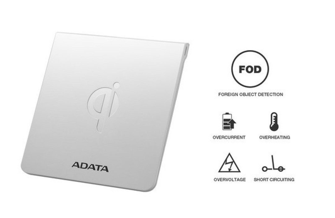 Qi无线充电、异物检测:ADATA 威刚 发布 CW0050 无线充电板