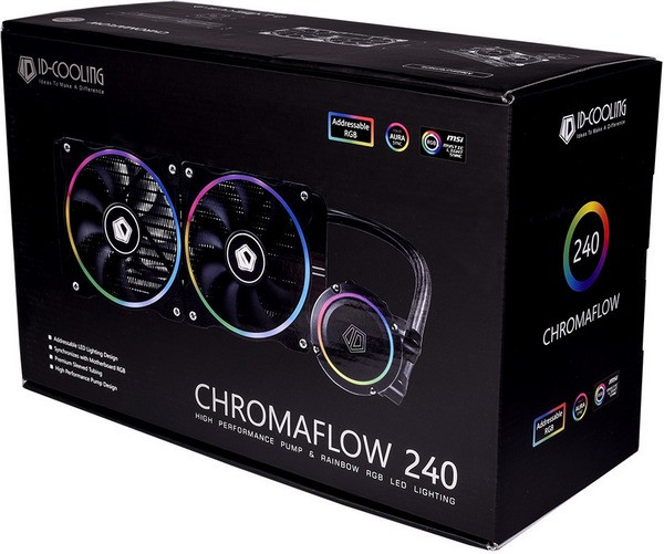 RGB幻彩、可压制200W TDP:ID-COOLING 发布 CHROMAFLOW 240 水冷散热器