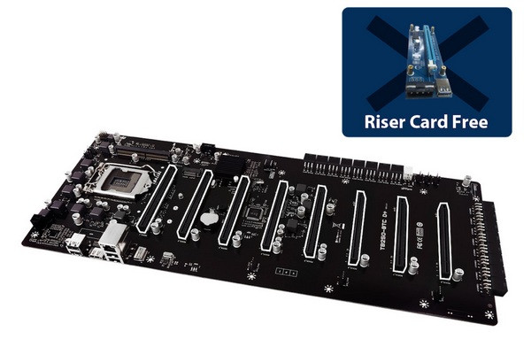 8路PCIE x16直列挖矿：BIOSTAR 映泰 发布 TB250-BTC D+ 专业矿板 