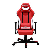 迪锐克斯（DXRACER）F07电脑椅子 可转办公椅 人体工学椅 电竞椅 红白游戏椅子